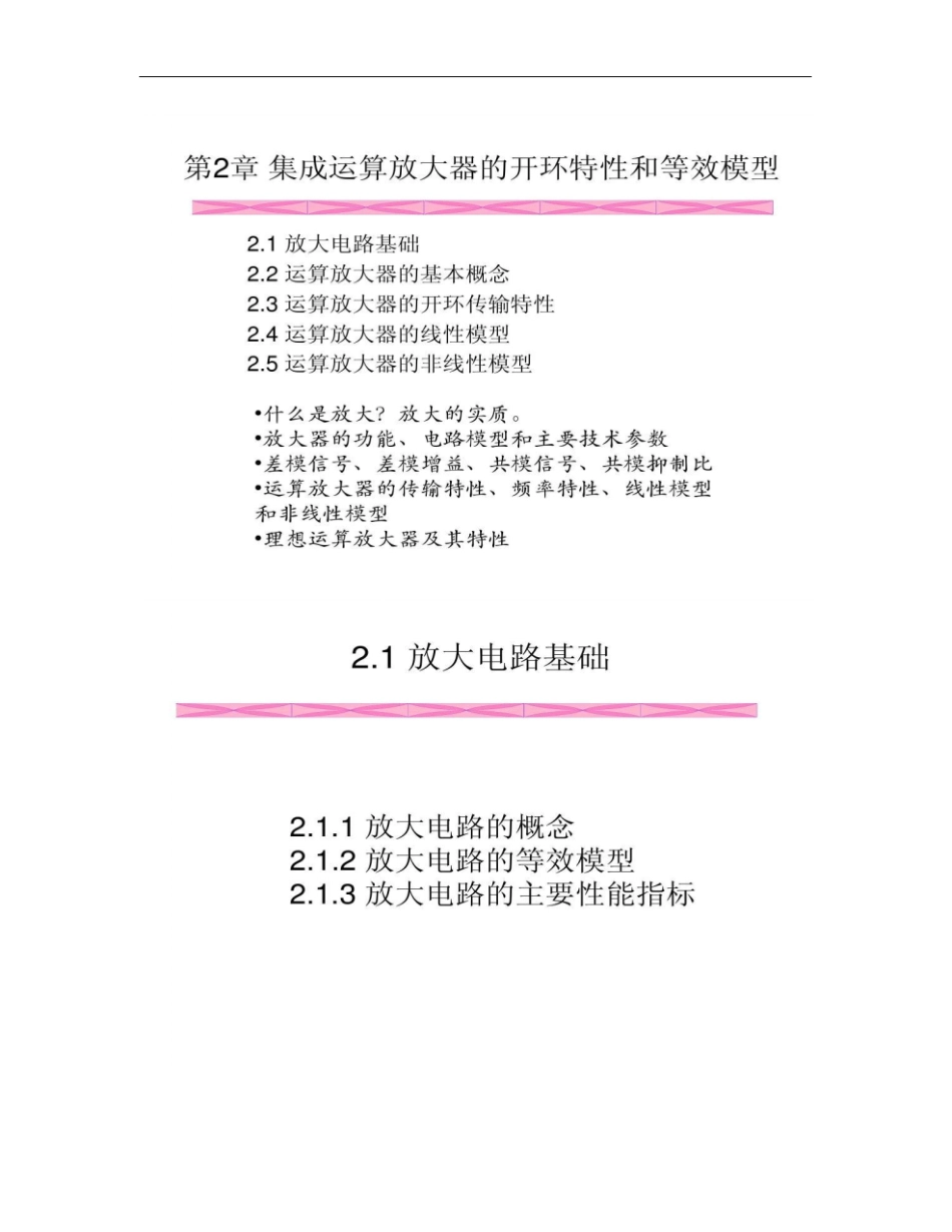 集成运算放特性精_第1页