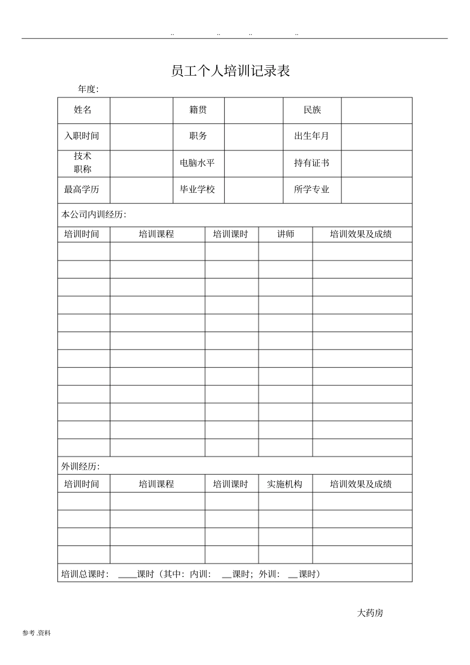零售药店年培训记录、资料、计划、测试最全资料_第2页