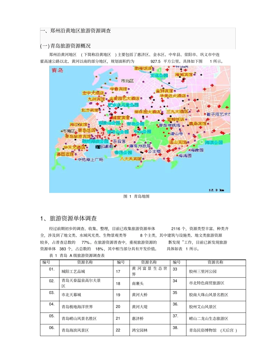 青岛旅游资源分析和评价_第2页