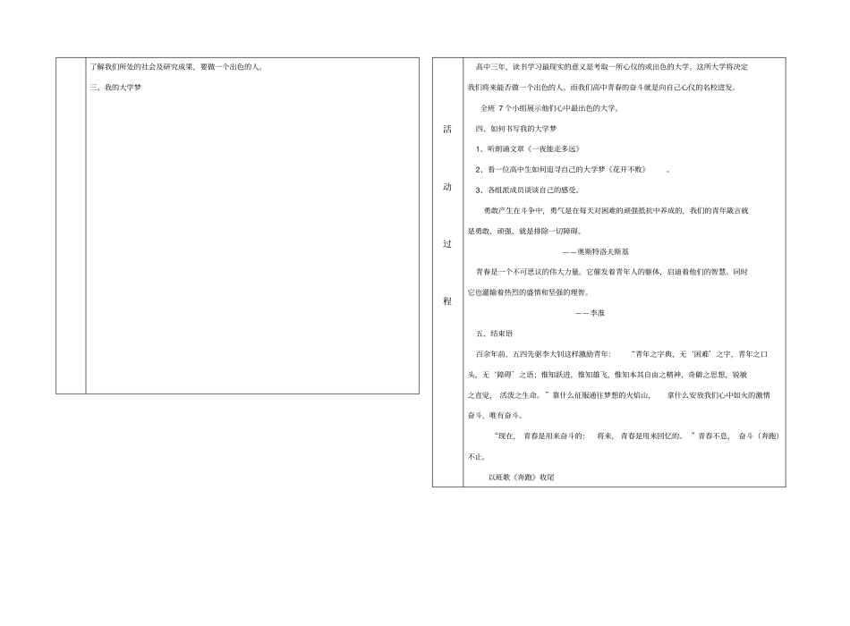 青春是来奋斗的主题班会样张_第2页