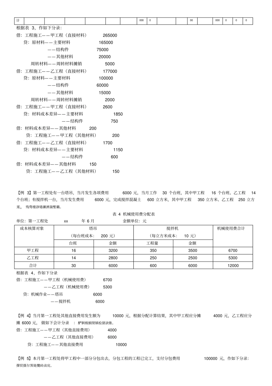 项目7工程实际成本核算例题_第2页