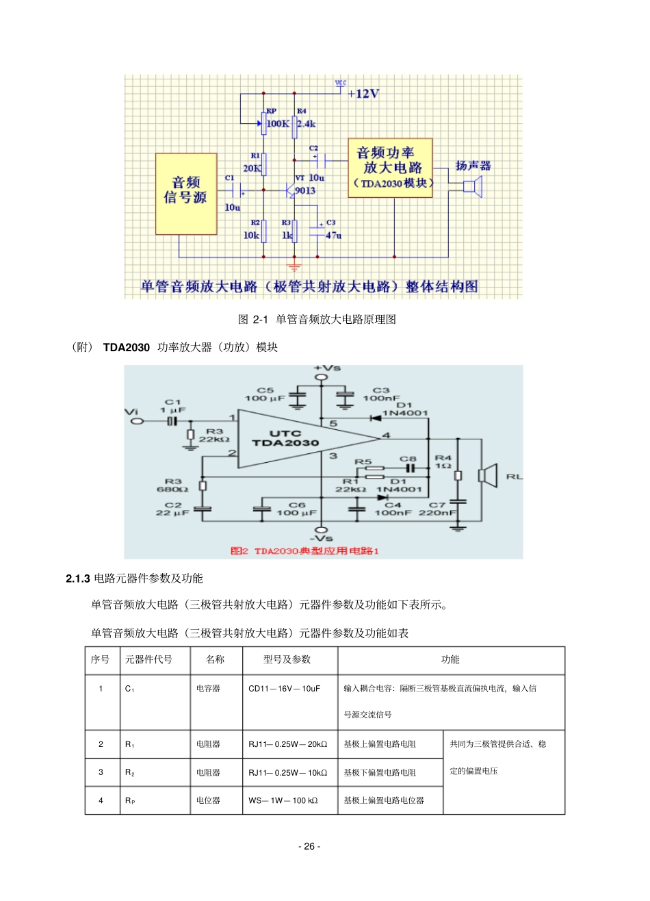 项目二单管音频放大电路的制作_第2页
