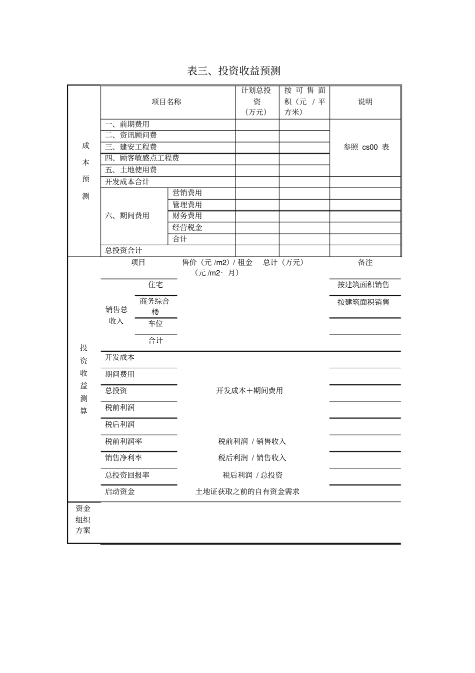 项目初步评价报告模版_第3页