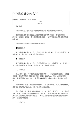 项目发展战略规划分析