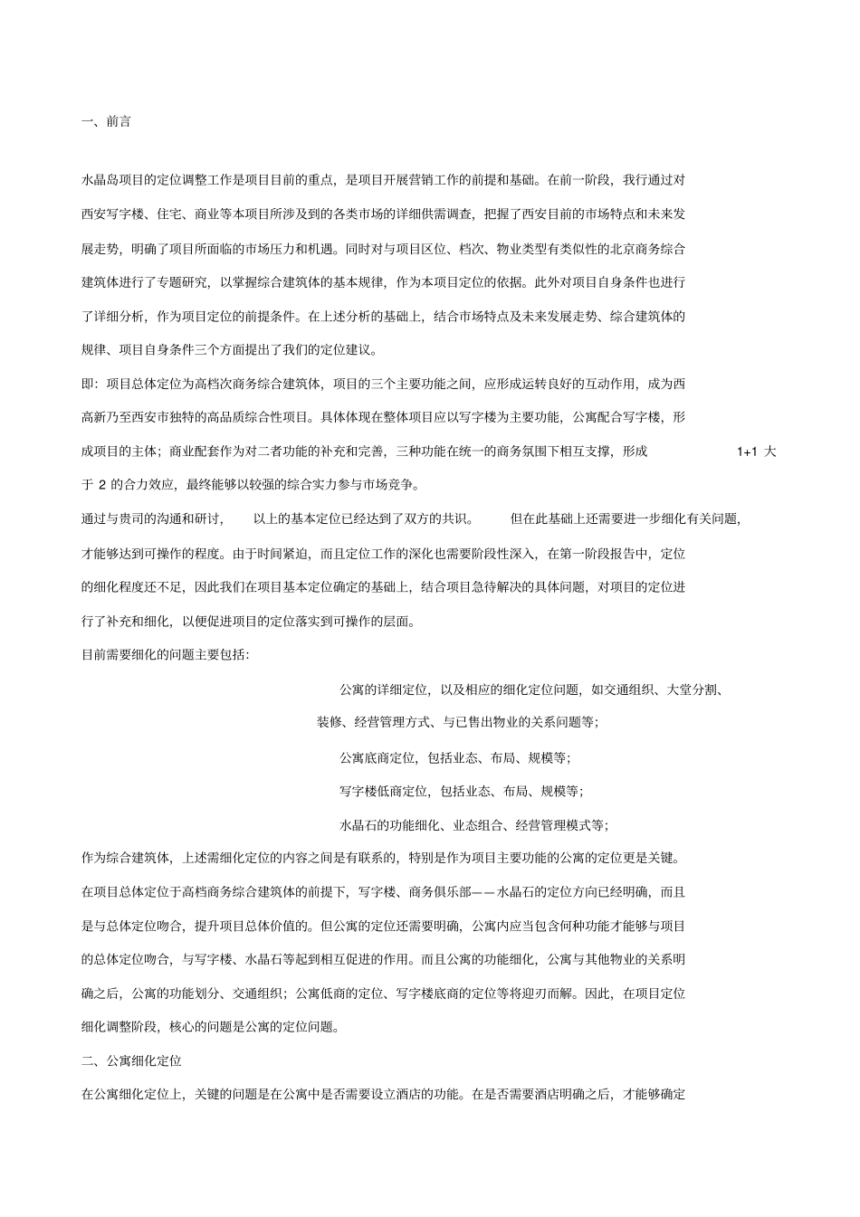 项目定位细化补充完善报告dtz_第1页