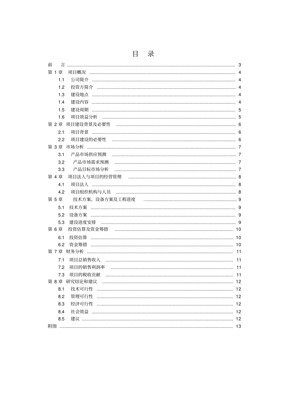 项目投资可行性报告的范文_第2页