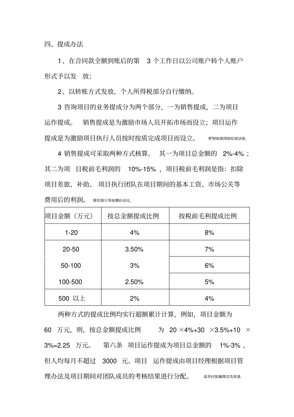 项目提成及分配管理制度_第3页