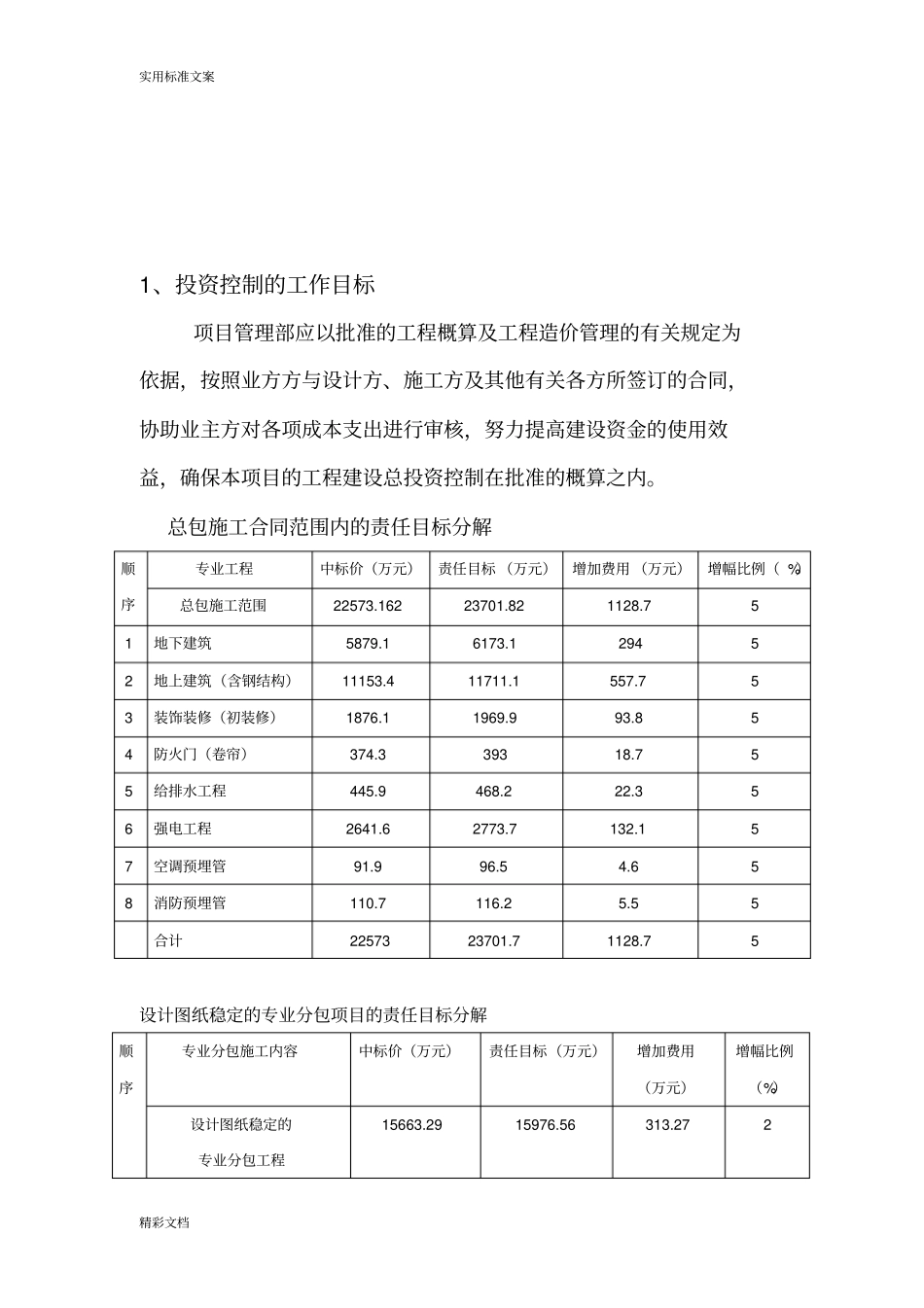 项目的管理投资控制方案设计_第2页