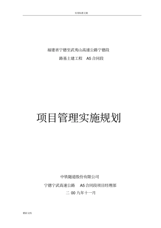项目的管理系统实施规划例范本