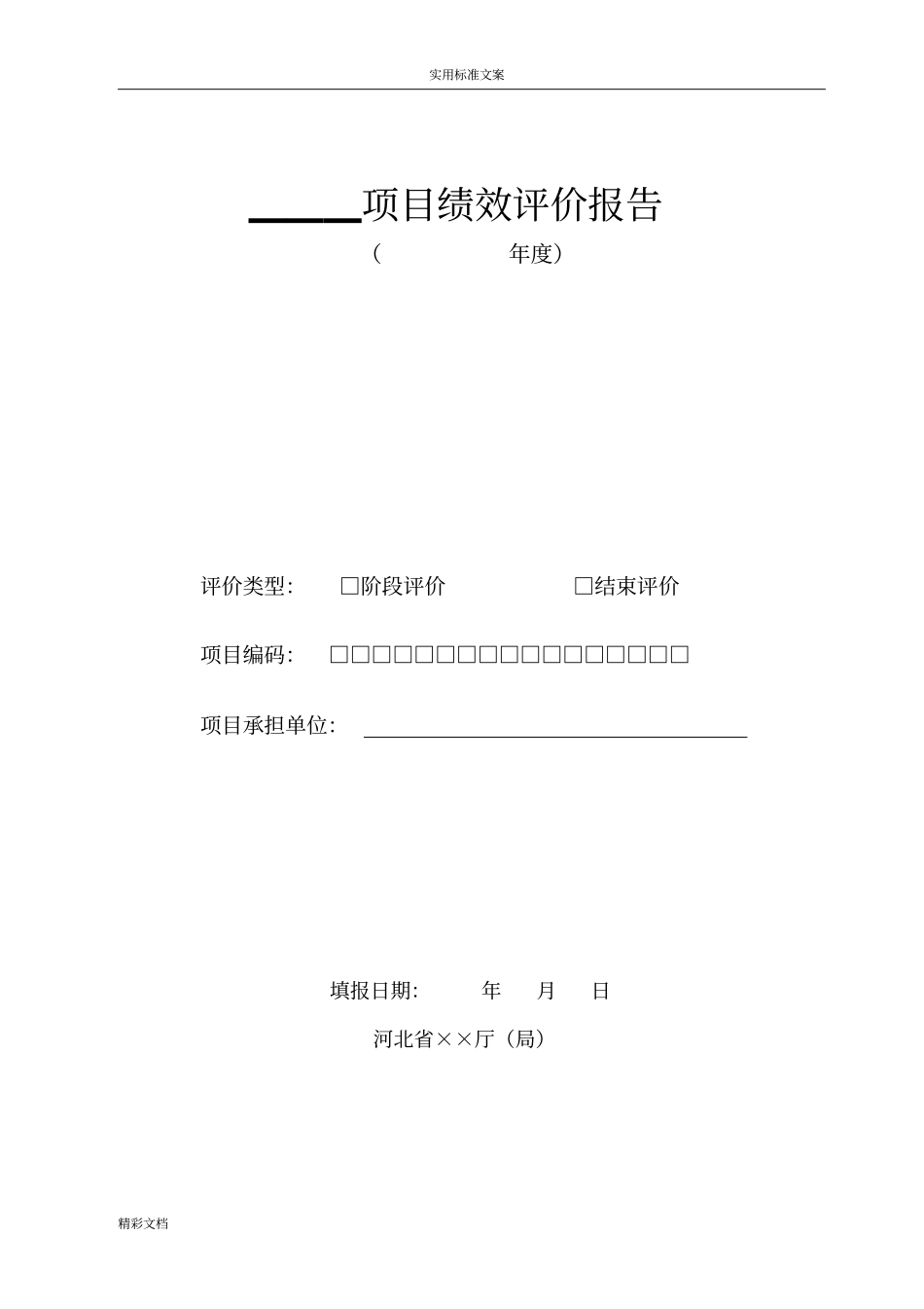项目的绩效评价与衡量报告材料例范本_第2页