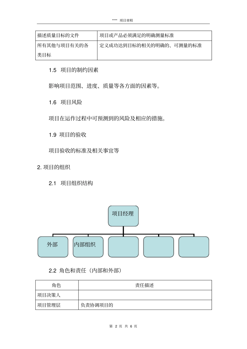 项目章程模板_第3页