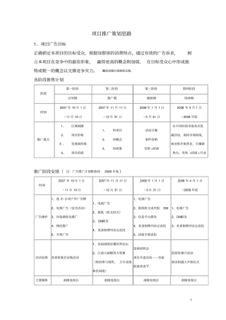 项目管理推广策划思路