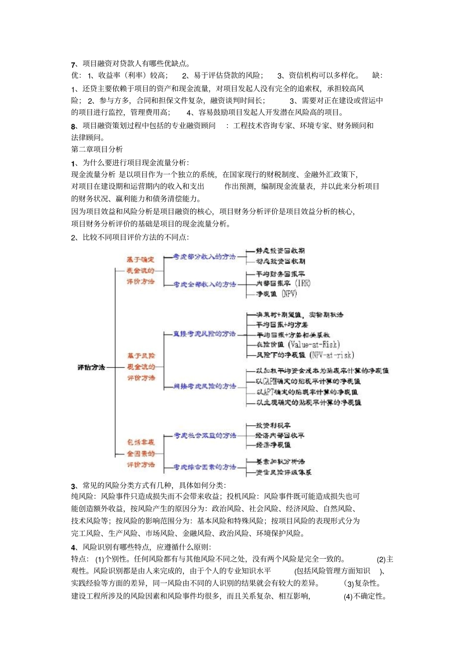项目融资复习要点_第2页
