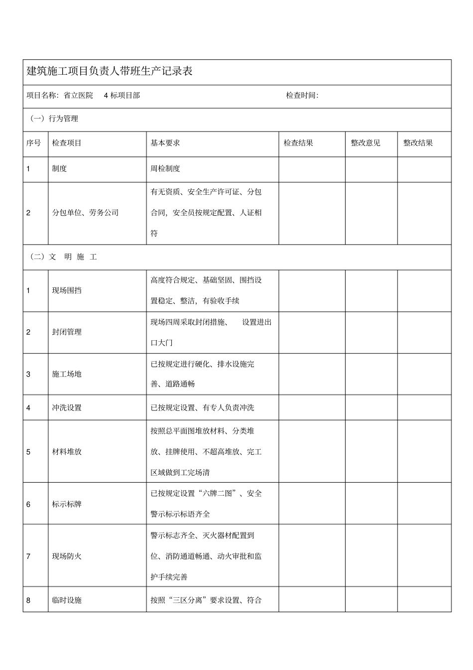 项目负责人带班记录_第1页