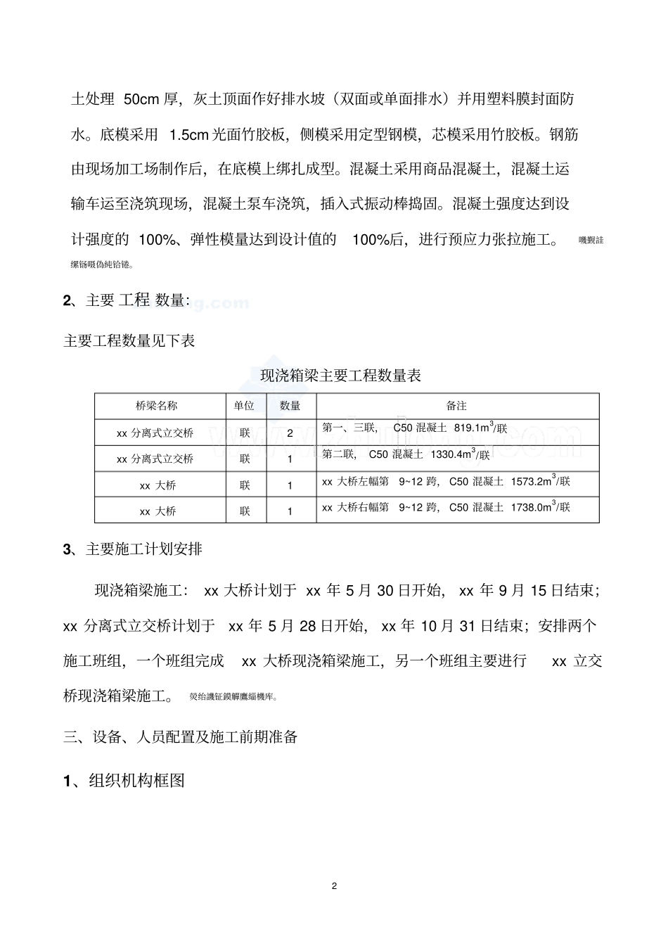 预应力混凝土现浇箱梁施工方案_第3页