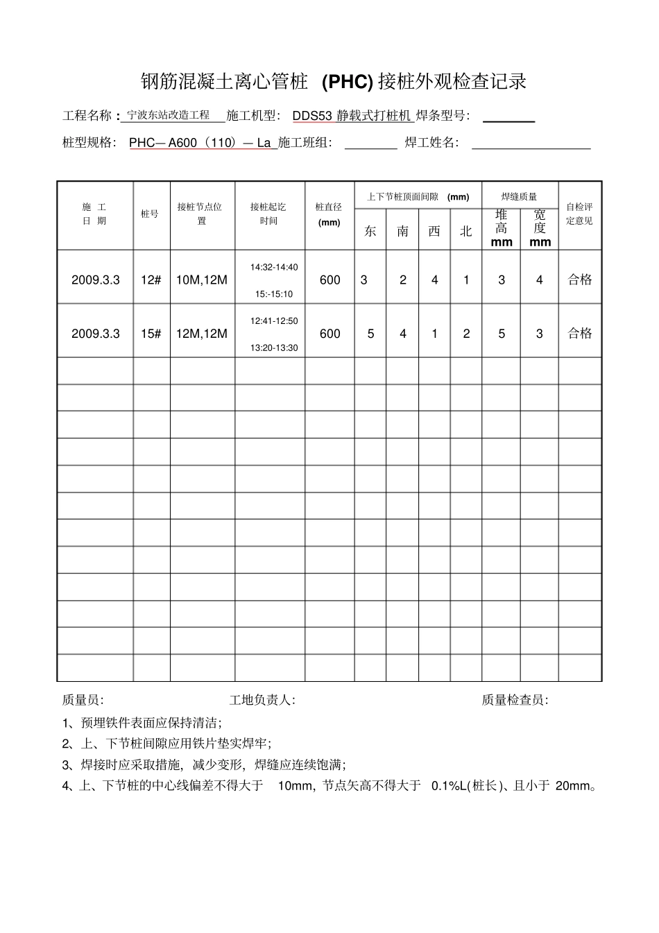 预应力管桩报审表模板解读_第2页
