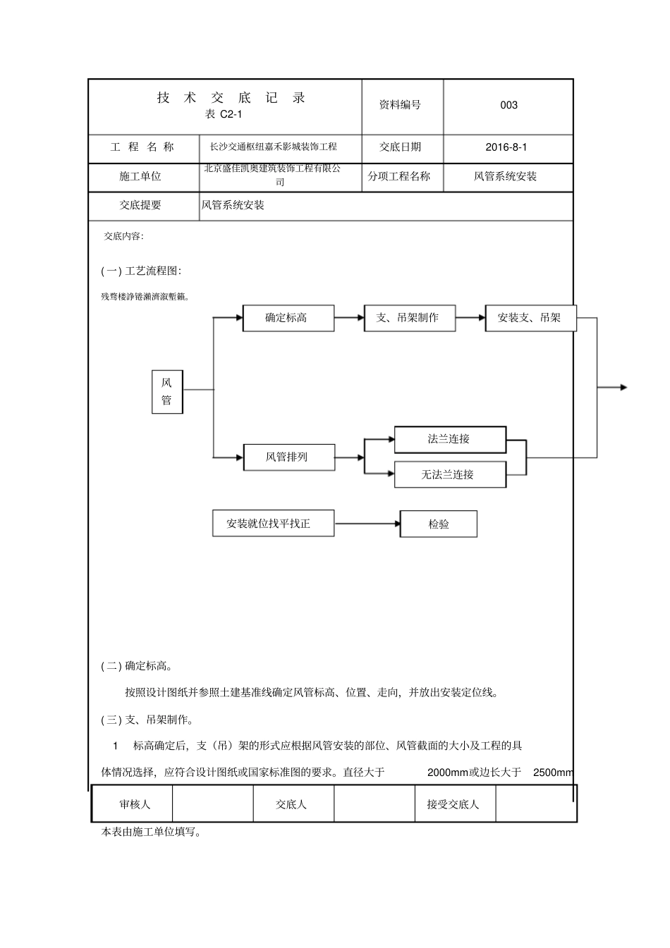 风管系统安装交底内容_第2页