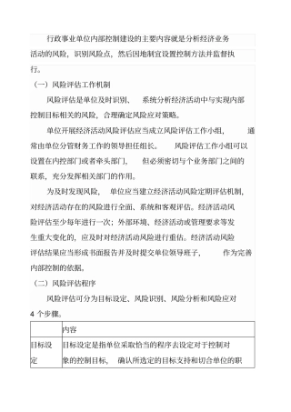 风险评价机制