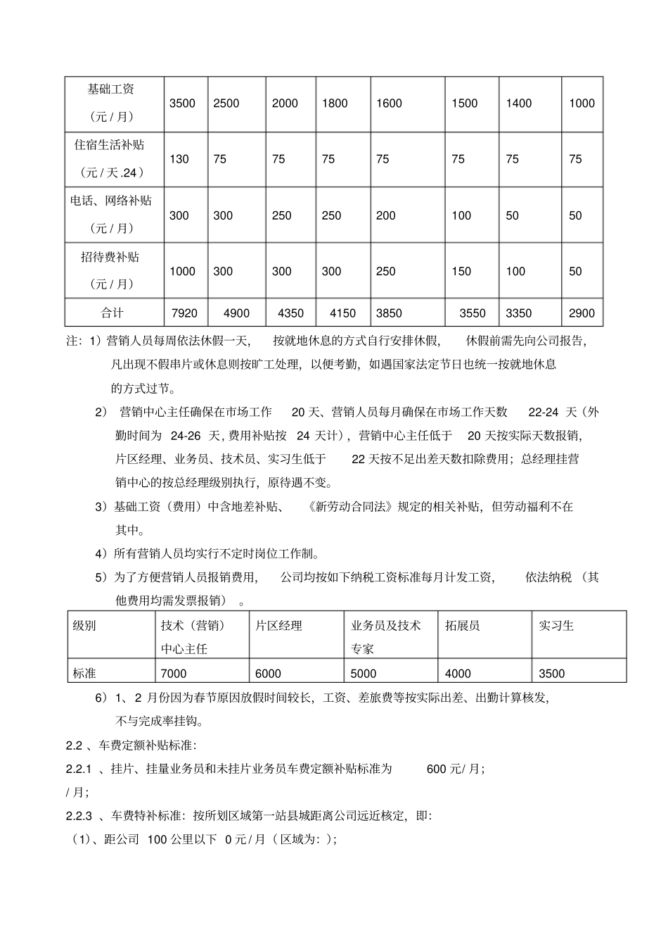 饲料厂业务员考核方案_第2页