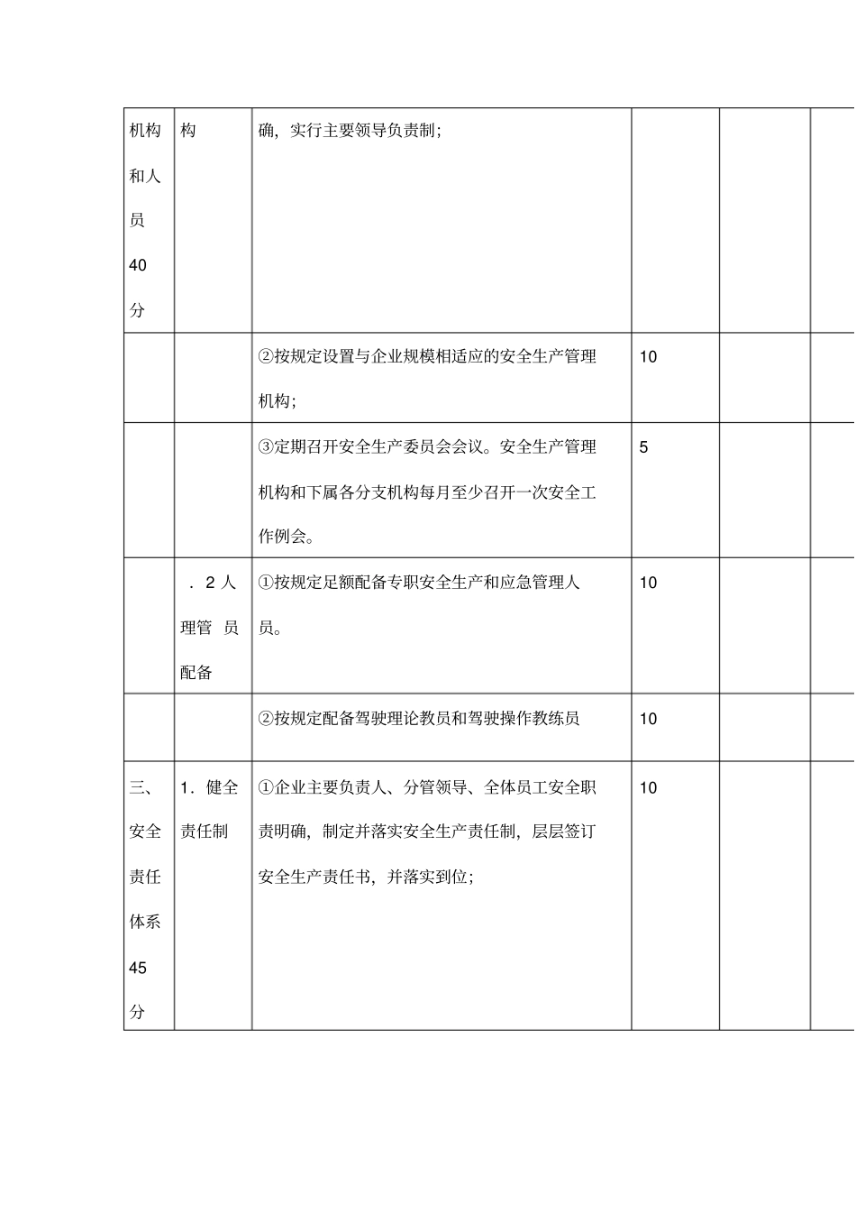 驾培机构安全生产达标考评指标_第2页