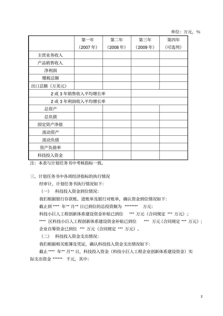 验收专项审计报告模板_第2页