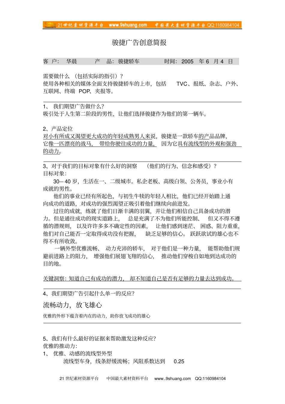 骏捷创意简报_第1页