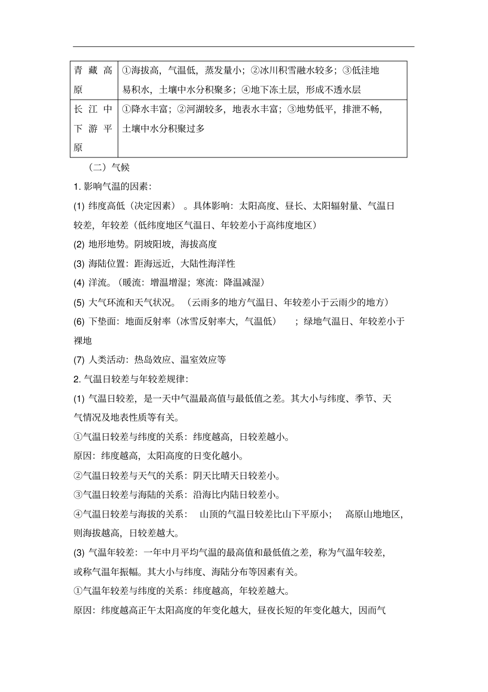 高三地理复习讲解：高考地理综合题答题模板和分析技巧_第2页