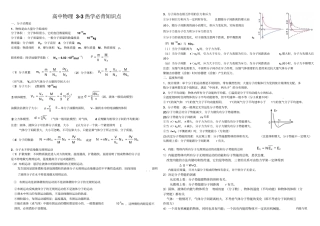 高三物理复习3热学必背