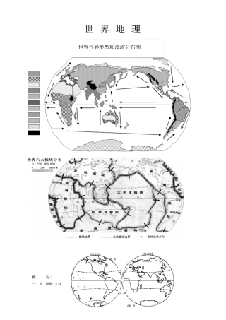 高中世界地理笔记全