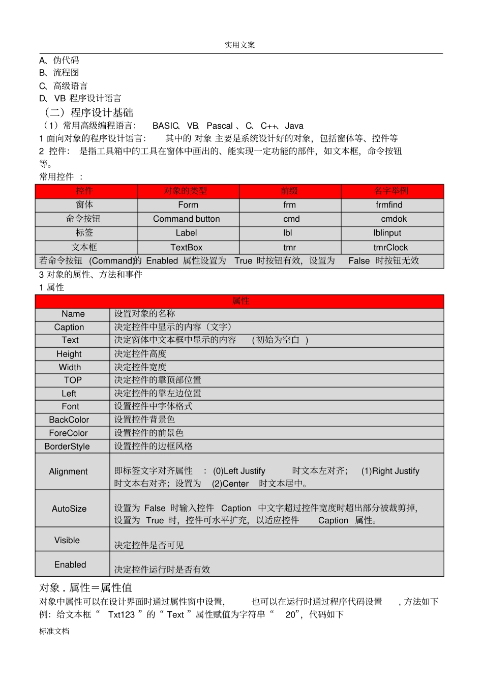 高中信息技术算法与程序设计VB选修_第2页