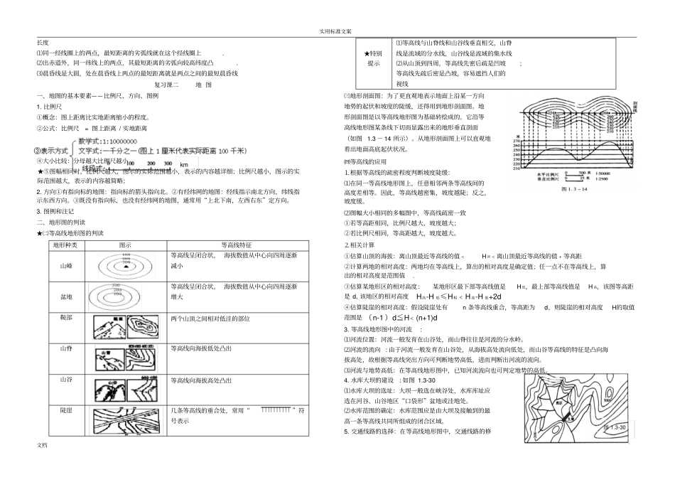 高中地理必修一鲁教版知识点总汇编_第2页