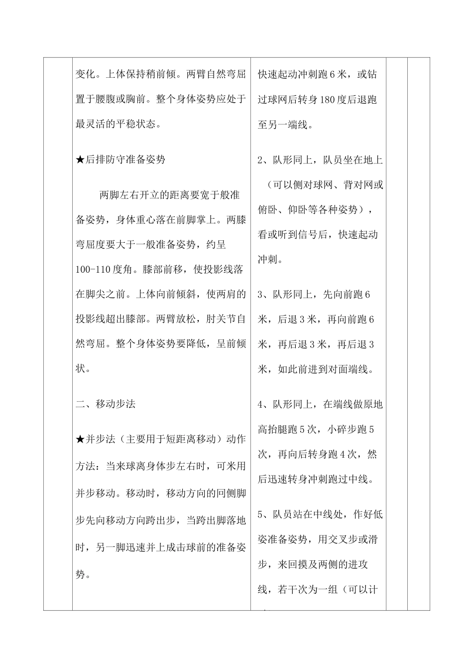排球的准备姿势和移动步法_第3页