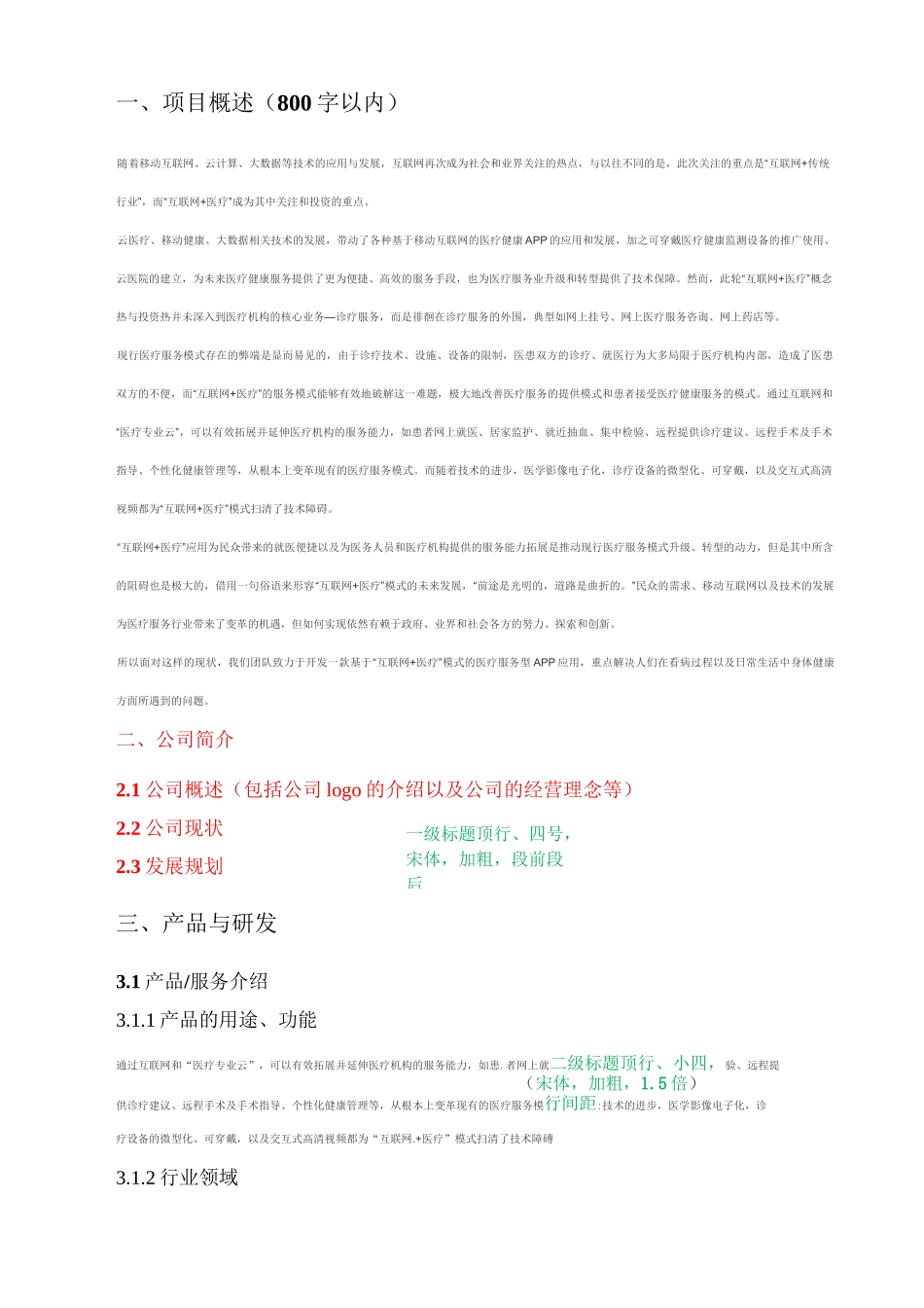 “互联网+”大学生创新创业大赛项目计划书格式-互联网加格式_第3页