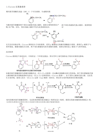 有机化学重排反应总结