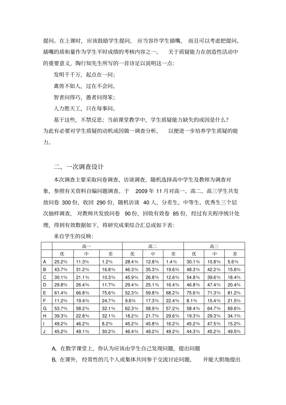高中生数学课堂质疑能力缺失的成因与对策_第2页