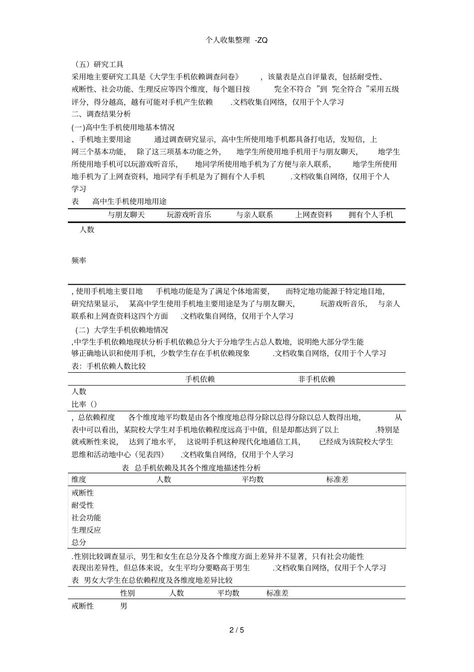 高中生手机依赖状况社会调查_第2页