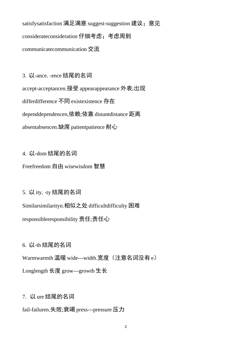 高考英语语法填空题型中常见的词语变形_第2页