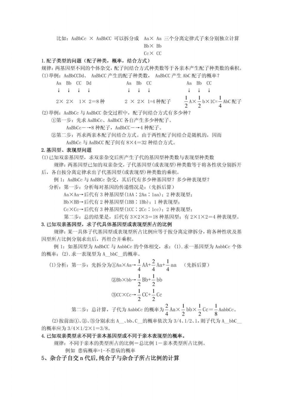 高中生物新课程必修二遗传与进化知识点_第3页