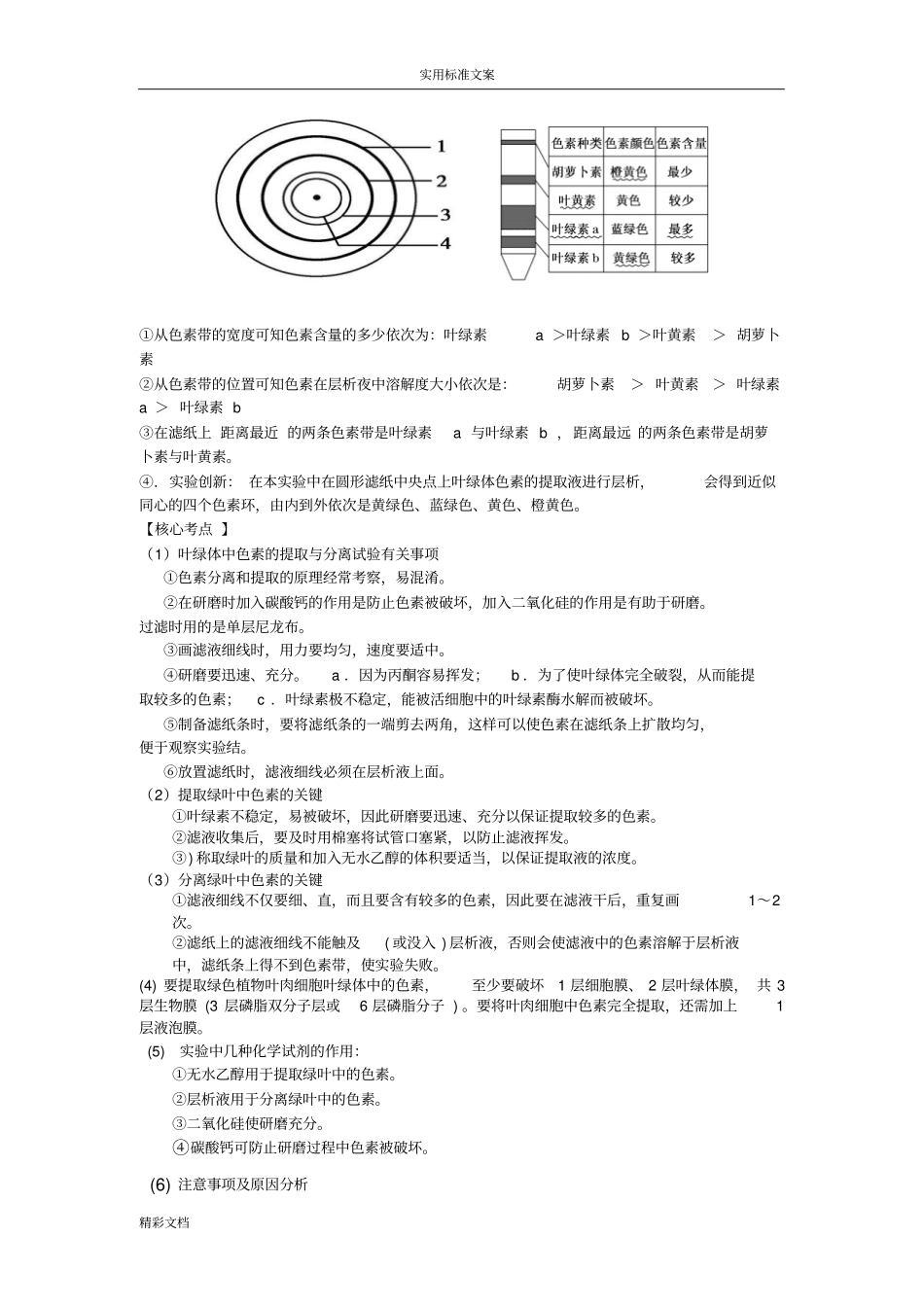 高中的生物必修1光合作用的知识点全面地总结20_第3页