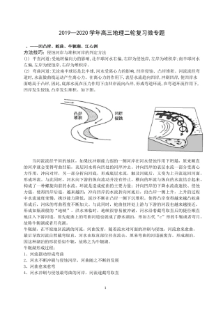 凹凸岸、蛇曲、牛轭湖
