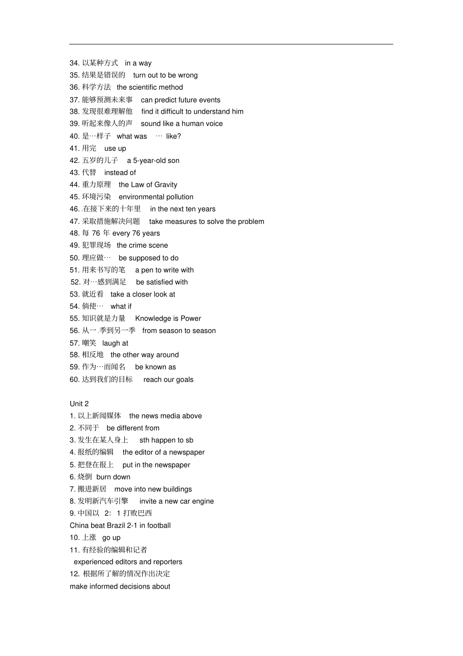 高中英语单词必备知识点——重点词汇短语总结大全素材_第2页