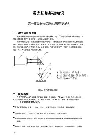 激光切割加工基础知识