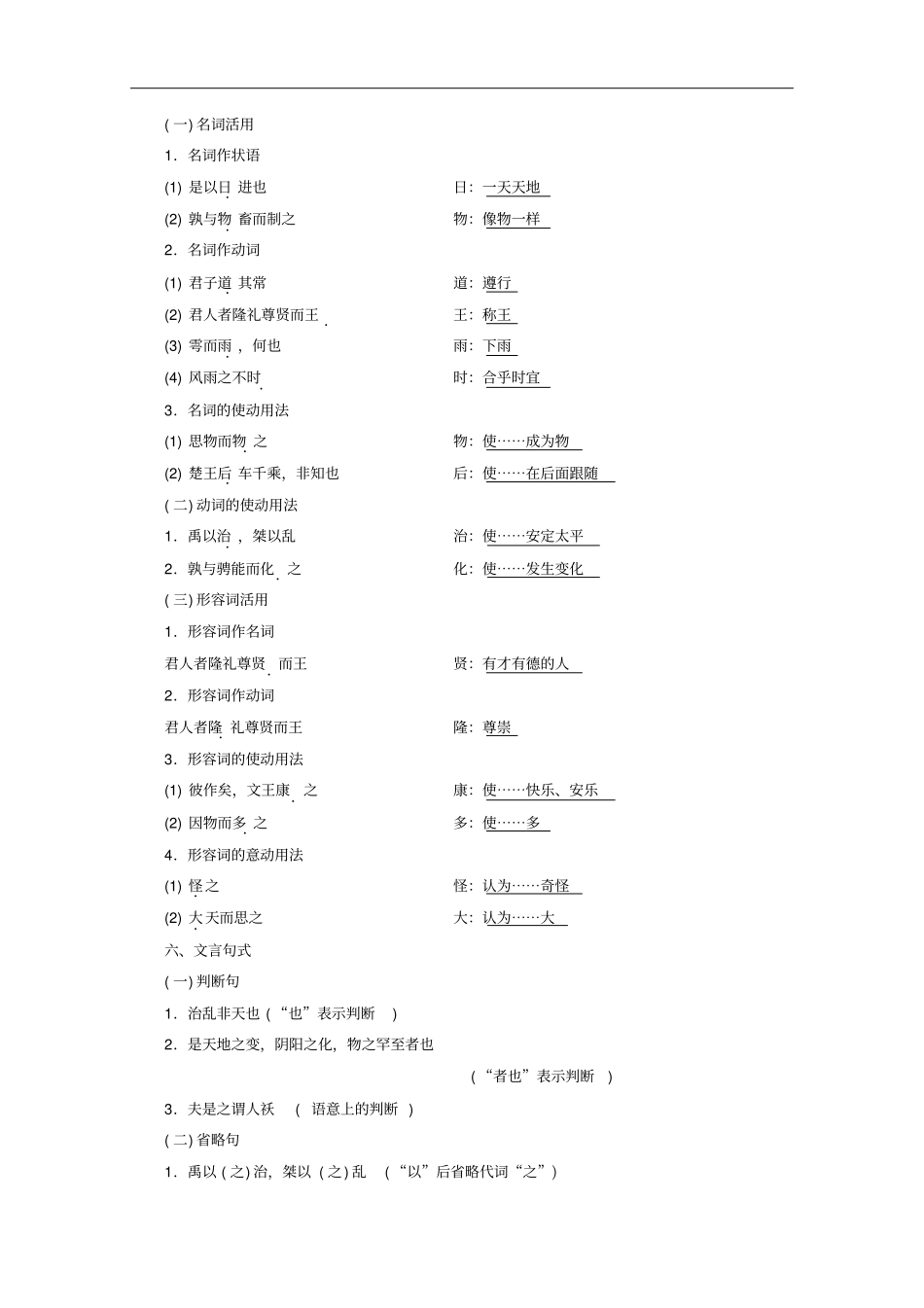 高中语文新人教版选修先秦诸子选读大天而思之,孰与物畜而制之讲义_第3页