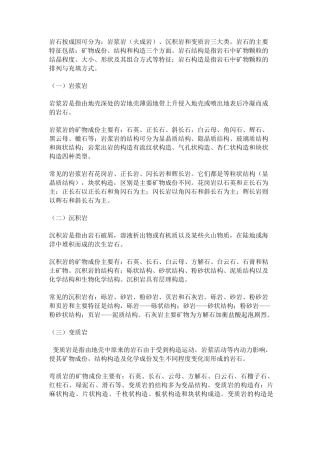 岩石分类构造..
