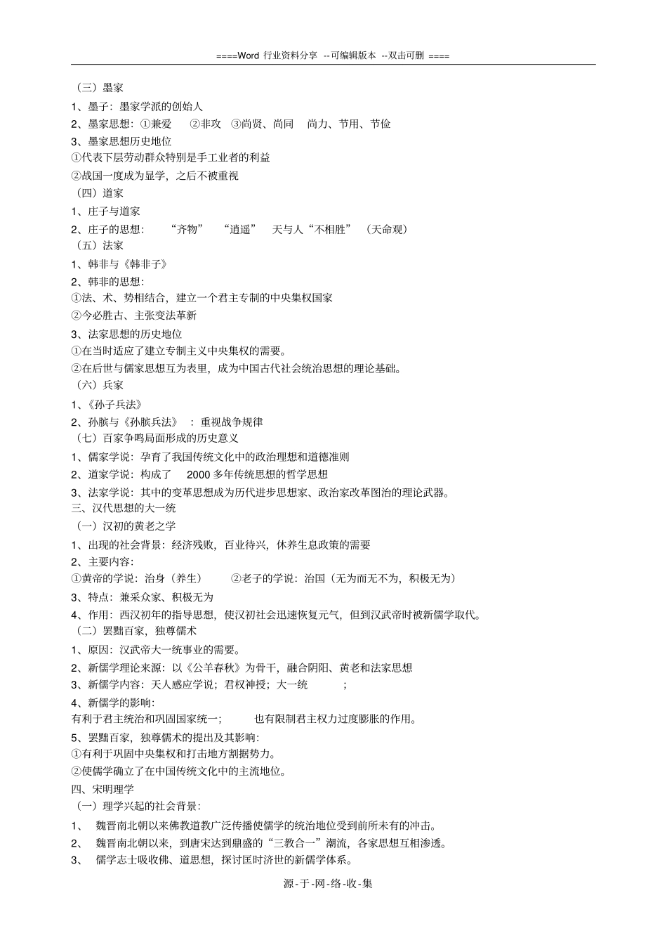 高二历史必修三复习提纲精华整理_第2页