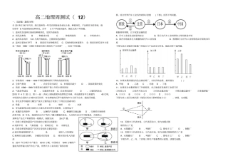 高二地理周测试