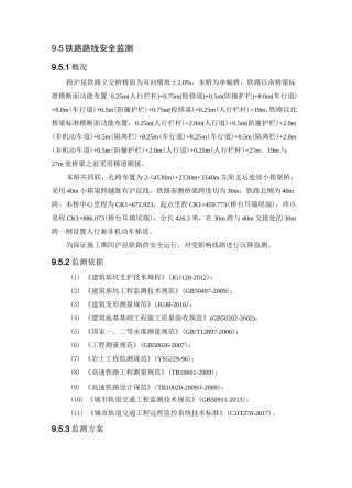铁路路线安全监测