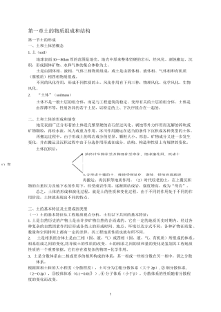 土的物质组成和结构