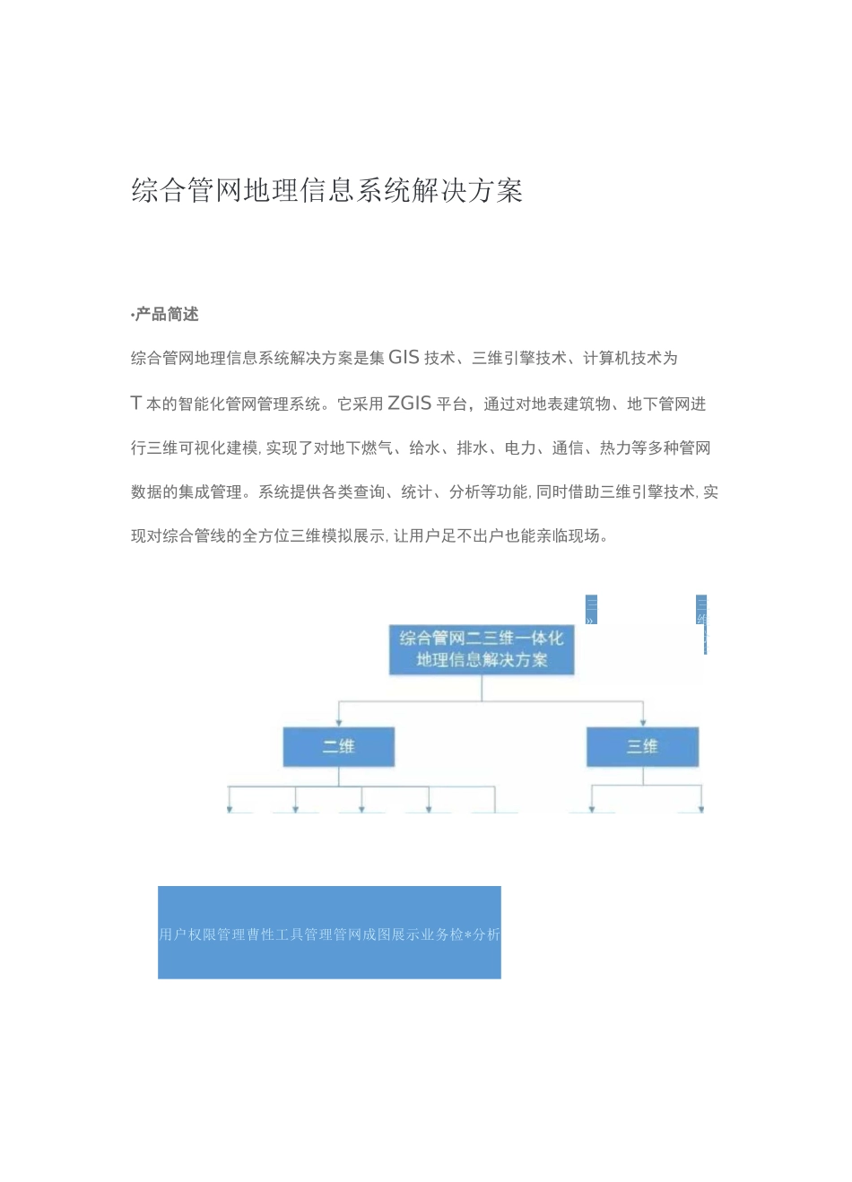 综合管网地理信息系统解决方案_第1页