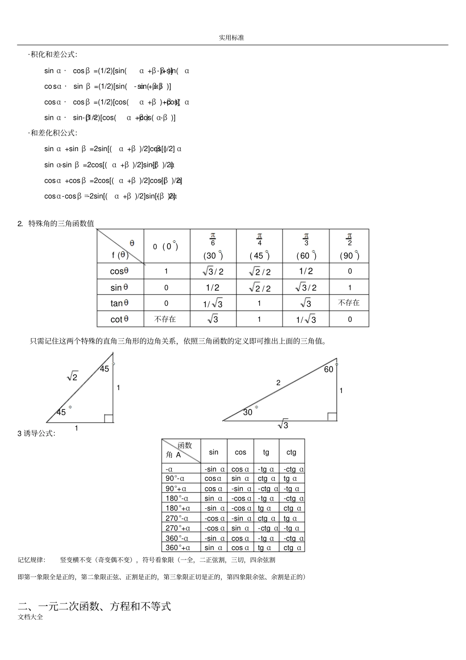 高数一全套公式_第2页
